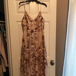 Rose Gold Prom Dress
